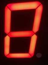 4 inch one red light high bright digital tube voltage 9 5V 90MM* 122MM manufacturer direct