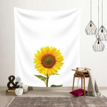 Nordic ins Wind hanging cloth sunflower bedside living room wall background decorative painting wall tapestry beach towel tablecloth