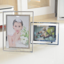 Home decoration ornaments crystal photo frame 6 inch 7 inch picture frame Wedding photo horizontal and vertical available