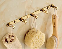 European-style bathroom hardware pendant full copper row hook Bathroom wall hanging retro clothes hook fitting room hook clothes hook