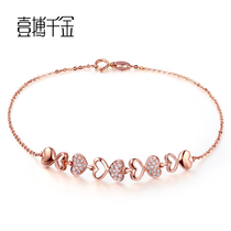 A thousand gold white 18k wedding diamond bracelet jewelry naked diamond custom Pt950 platinum diamond bracelet