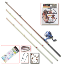 Gaohe brand-entertainment legend 2 1 meter double tip stem 2 1 meter change 1 8 meter stem with reel set