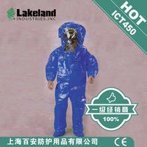  Lakeland ICT450 siamese B-class fully enclosed heavy-duty protective clothing liquid ammonia gas protective gas acid-base chemical protective clothing