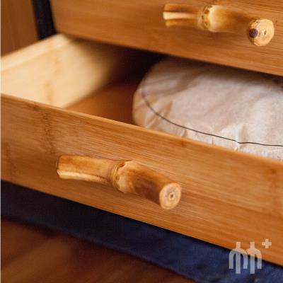 Chinese style bamboo tea cake storage box multi-layer drawer desktop storage box finishing box creative bamboo jewelry box