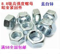  High strength 8 grade 8 galvanized nut hexagonal nut M5M6M8M10M12M14M16M18M20--M36