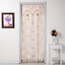 Yarn curtain fabric lace Korean bedroom long curtain double feng shui partition curtain Four Seasons household kitchen toilet curtain