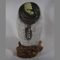 Fragrant Gate Rohan Natural Green Fields Zhou Village Dragon Egg Stone Sculpture eighteen Pendulum Pieces Pure Handmade Artwork Through Leaking Town Store Treasure