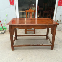 American Country Hotel Table and Chair Creative Restaurant Table and Chair Combination Restaurant Hotel Classical Solid Wood Dining Table