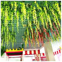  Shopping mall wedding 4S store exhibition hall air charm Kindergarten decoration classroom simulation bean flower wisteria flower pendant
