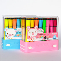 Hobby Seal Watercolor Pen 12 12 18 24 36 36 Washable Hexagonal Graffiti Painting Pink Pen Children Puzzle