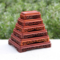 Haolin Xuan Hongtan long square platform wood carving crafts stone base ornaments base seal seat
