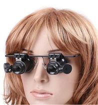 LED head with magnifying glass with light 20 times glasses type watch repair inspection and maintenance identification 9892A type