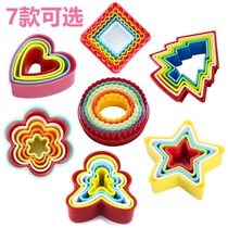 Soft Pottery Clay Cut Die Clay Bifacial Plastic Diy Baking Mold Colorful Biscuit Die Trich Plum Blossom