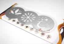 Boutique stainless steel coffee flower powder cake chocolate drawing tool Christmas graphics manager recommended