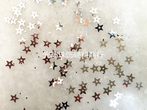 Full DIY loose beads 4-20mm middle hole Silver gold pentagonal sequins handmade jewelry star beads KG