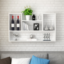 Creative wall shelf Wall cabinet Kitchen wall cabinet Simple modern background wall decoration bookshelf partition hanging wall