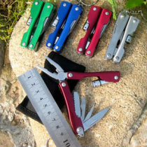 Clamp flashlight tool knife multifunctional saber keychain Tool knife set field portable fruit knife