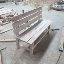 Solid Wood outdoor dining table and chair barbecue beer square table and chair Park snack bar dining table and chair kit combination