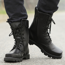 Martin Boots Man Spring and Autumn Locomotive Boots Serie Boots Men High Help Uniform Army Training Shoes