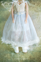 Sell out show Gaga hand White Angel set blue yarn skirt Blythe YOSD pulli