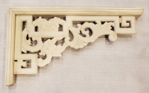  Dongyang wood carving antique Chinese decoration entrance balcony dumb mouth special solid wood corner flower lattice basswood