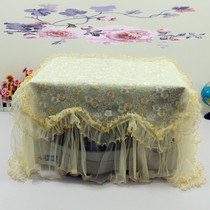Household microwave oven simple modern lace cover towel big oven oil-proof dust cover cloth storage cabinet customized