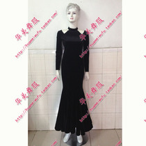 Huamei promotion new national standard ballroom dance dress thin hip dance dress professional modern dance practice set B180