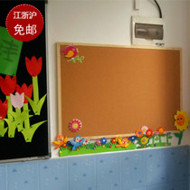 Wood frame cork board Message board 90*120cm Bulletin board Notice board Photo wall board pushpin board background wall custom