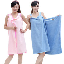 Swimming changing bath towels can be worn bandeau bath skirts Super absorbent fiber texture couple bathrobes swimming equipment