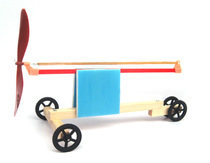 Science and technology invention Small production model Competition special kit Rubber band Power cyclone car Science education toy