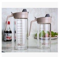 Japanese kitchen supplies glass oil pot leak-proof oil vinegar bottle sealed oil control edible soy sauce pot oil bottle