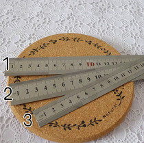 Stainless steel ruler long steel ruler student ruler office ruler steel ruler measuring tool 15 20cm 30cm