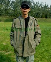 Germany German Army single windbreaker jacket jacket top Army green spring and autumn mens army fan jacket stormtrooper jacket medium-long section