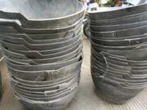 Tyre basin for the construction ash basin for tyre basin construction work without cruntlet and integrated with the tyre basin