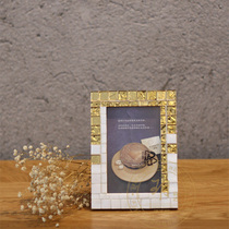 Yue Sen live as a golden age) original handmade 6-inch photo frame Golden European-style home decoration gift souvenir