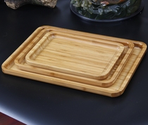 Bamboo rectangular European tray water cup storage tray tea set tea tray wooden afternoon plate plate fruit plate