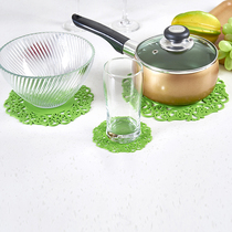  Thickened silicone coaster Heat insulation pad Teacup pad Creative hollow lace flower non-slip coaster Bowl pad placemat