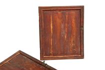 Ancient play of miscellaneous old objects Old wardrobe door panels