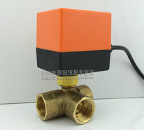 DQ200 electric three-way ball valve Q914F-16 solar electric valve 6 DN20 4 fen 15 1 inch 25