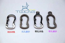 Titanium brother first design keychain titanium alloy quick hanging key ring creative fast hanging outdoor EDC boutique