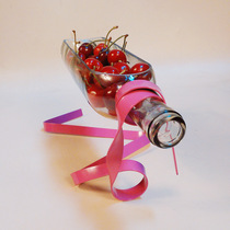 Jing cuisine creative restaurant hotel plate special personality glass magic suspension bottle cold vegetable wedding banquet tableware