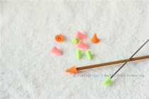 Weaving tool sweater needle cap small silicone rod needle cap sweater needle plug Rod needle plug safety needle cap