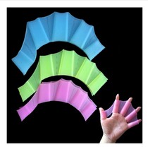 Swimming silicone half finger hand webbed paddling palm Adult children paddling sailor webbed flying fish Swimming webbed hand Pu Men and women