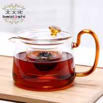 Peking University history glass boiling teapot heat-resistant bubble teapot small green Orange Orange tea household belt electric pottery cooking tea set