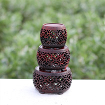 Red sour branch mahogany round solid wood red sour branch crafts ornaments base ornaments base