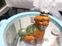  European Style Qing Dynasty Dog-shaped snuff bottle and Pot Antique Porcelain