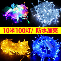 New Year decorations LED lamp string live outdoor wedding celebration Festive Waterproof Festoons Spring Festival New Years Eve party Neon Lights