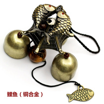 Fashion wind chime hanging door decoration features copper bell car interior travel pendant creative gift