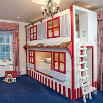 Childrens tree house room bed Princess sisters up and down bed bunk bed girl Childrens House bed house European style