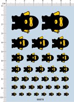 00878-13406 - Ape Monkey Model Car Water Sticker